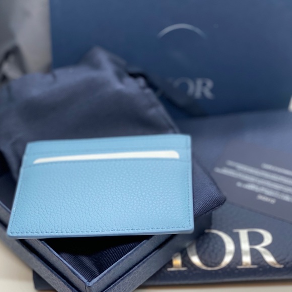 ❤️SOLD❤️DIOR & SHAWN Grained Calfskin Cardholder - Picture 3 of 9